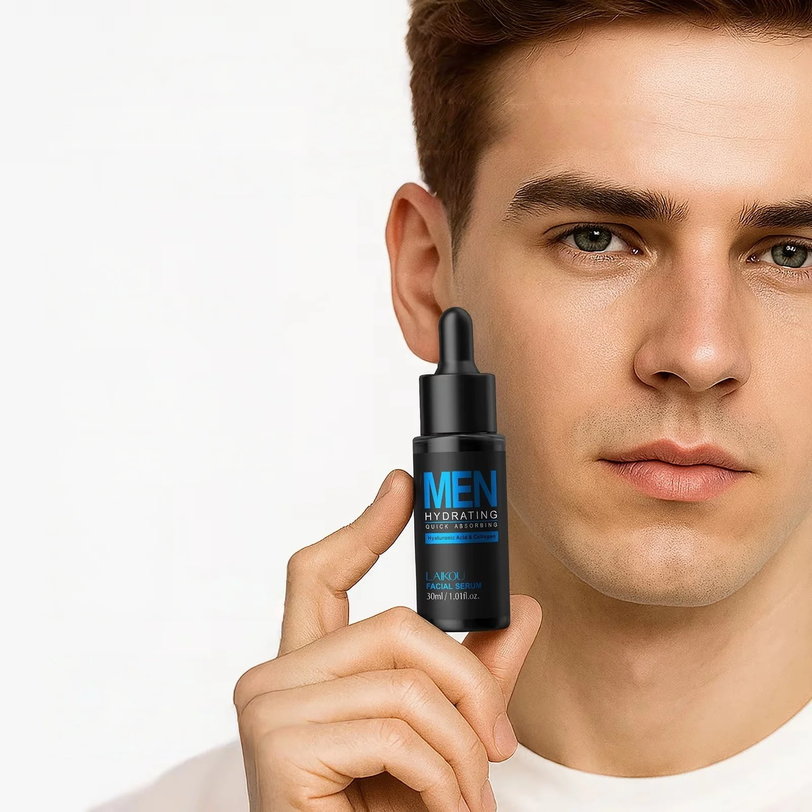 Hyaluronic Acid Serum - Mens 30ml Siero Viso Idratante Controllo