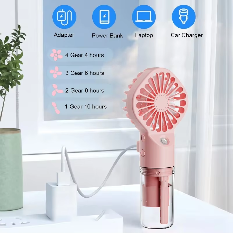 Skincare Only You - Ventilatore Portatile USB Ricaricabile con 4